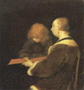 Gerard Ter Borch The Reading Lesson (mk05) Germany oil painting art